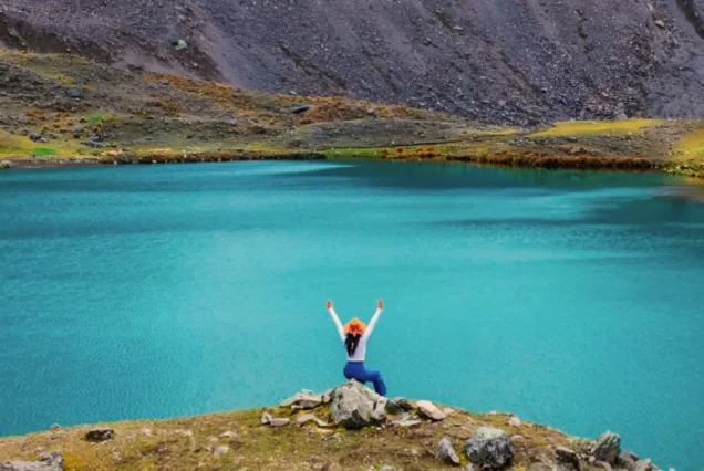 una de las muchas lagunas de salkantay